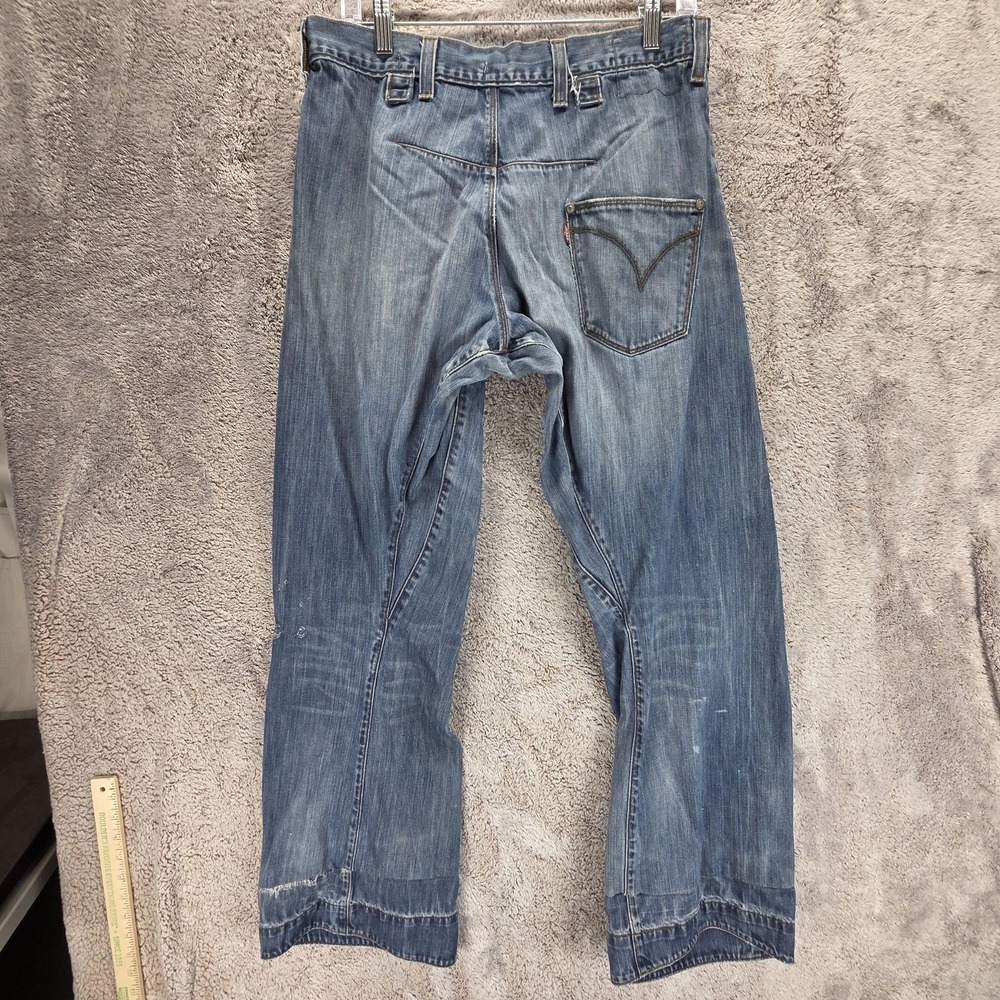 VTG Levis Engineered Jeans Mens Blue Twisted One Pocket Button Fly Fits 31x30